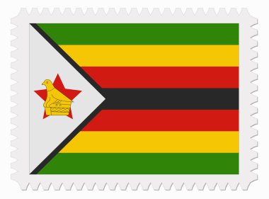 Zimbabve bayrağı damgası