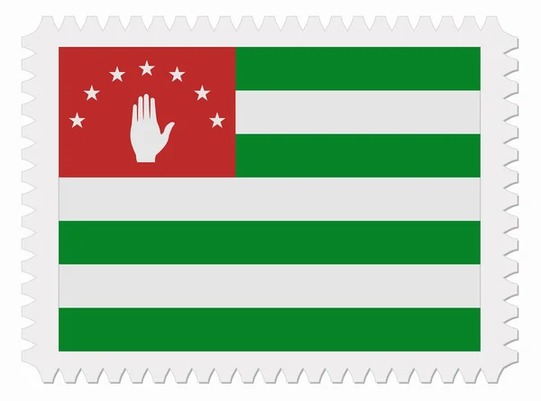 अबखाजिया ध्वज टिकट — स्टॉक वेक्टर