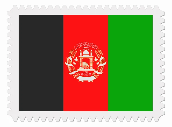 Afghanistan flag stamp — Stock Vector