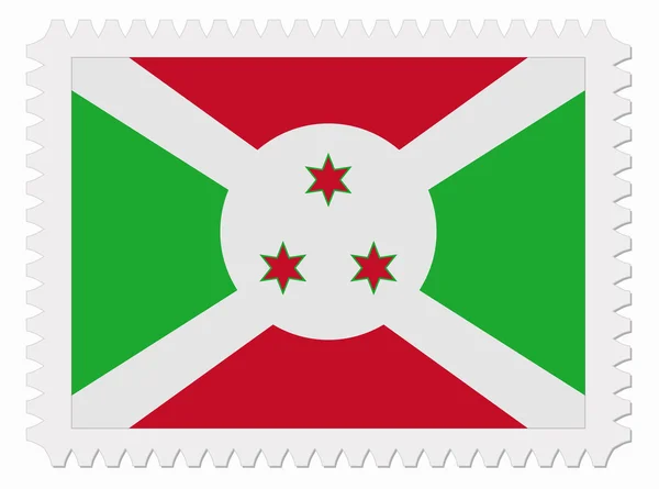 Burundi flag stamp — Stock Vector