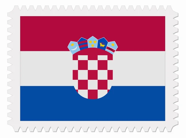 Croatia flag stamp — Stock Vector