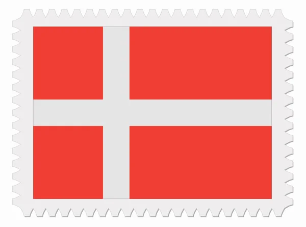 Sello bandera Dinamarca — Vector de stock