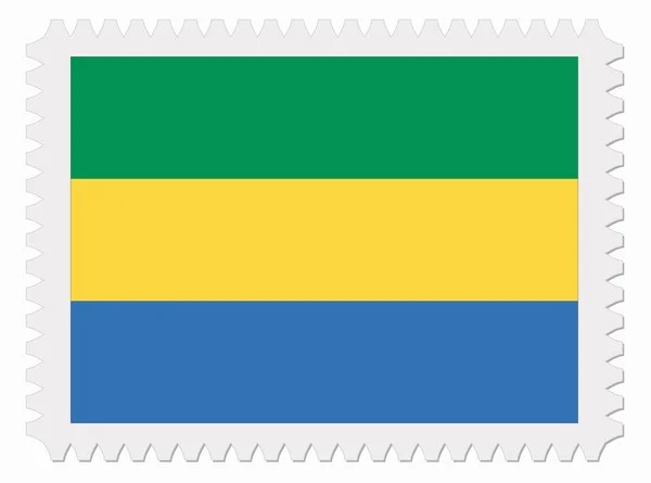 Razítko vlajka Gabonu — Stockový vektor