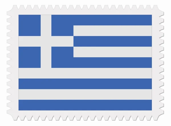 Greece flag stamp — Stock Vector