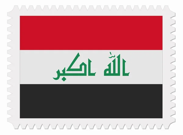 Sello de bandera de Irak — Vector de stock