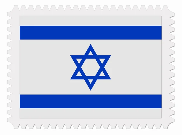 Carimbo da bandeira de Israel — Vetor de Stock