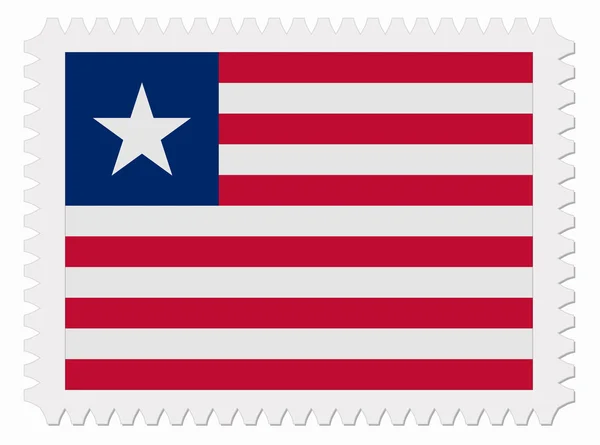 Sello bandera de Liberia — Archivo Imágenes Vectoriales