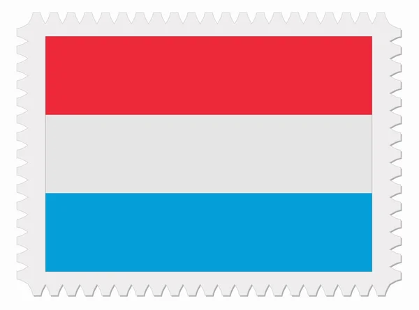 Luxembourg flag stamp — Stock Vector