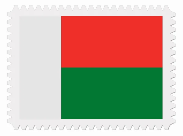 Sello de bandera de Madagascar — Vector de stock