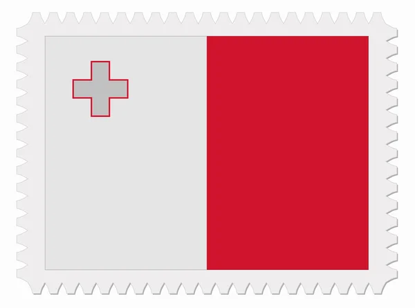 Malta flagge marke — Stockvektor