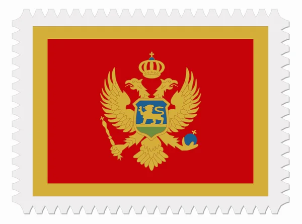 Sello bandera Montenegro — Archivo Imágenes Vectoriales