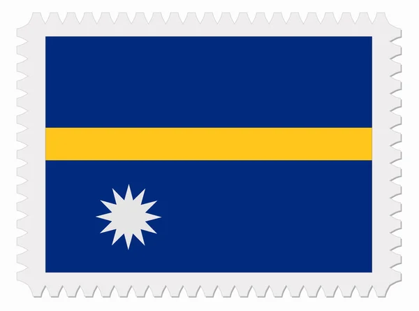 Pieczęć flaga Nauru — Wektor stockowy