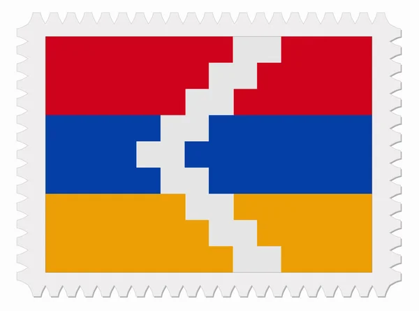 Timbre du drapeau de la République du Haut Karabakh — Image vectorielle