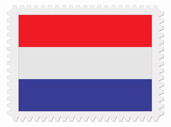 Timbre drapeau Pays-Bas — Image vectorielle