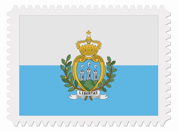 Sello de bandera de San Marino — Vector de stock