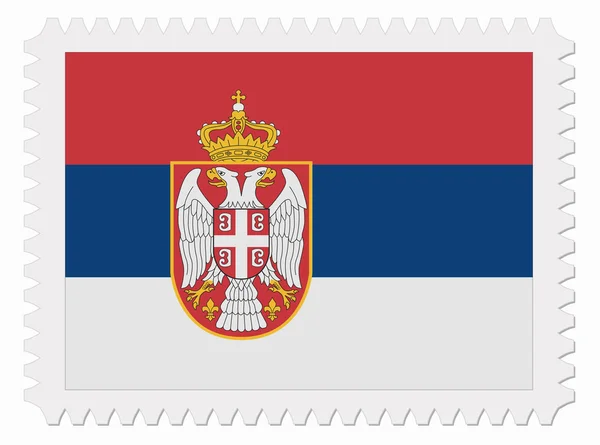 Serbia flag stamp — Stock Vector