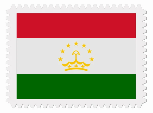 Tádžikistán razítka vlajka — Stockový vektor