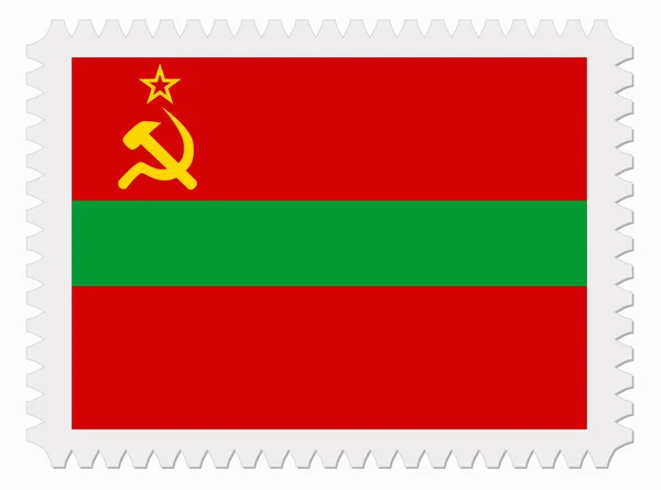 Transnistria flag stamp — Stock Vector