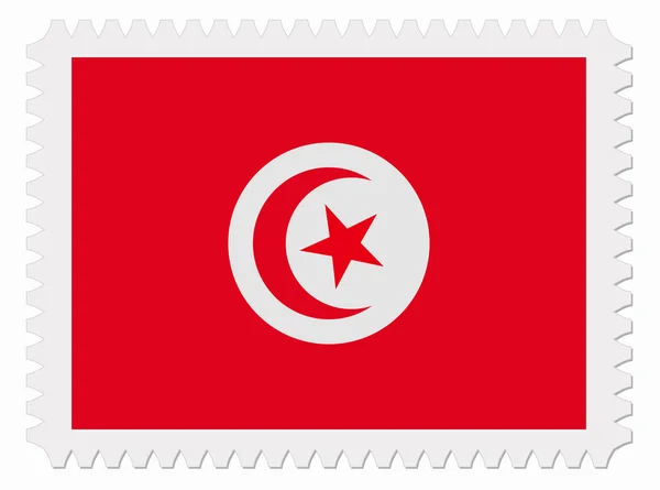 Tunesienfahne — Stockvektor