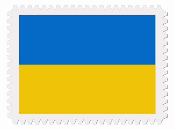 Ukraina flagga stämpel — Stock vektor