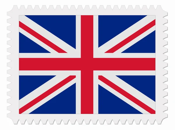 United Kingdom flag stamp — Stock Vector