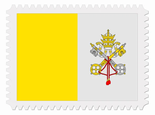 Vatican City flag stamp — Stock Vector