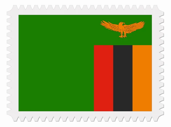 Zambia flagga stämpel — Stock vektor