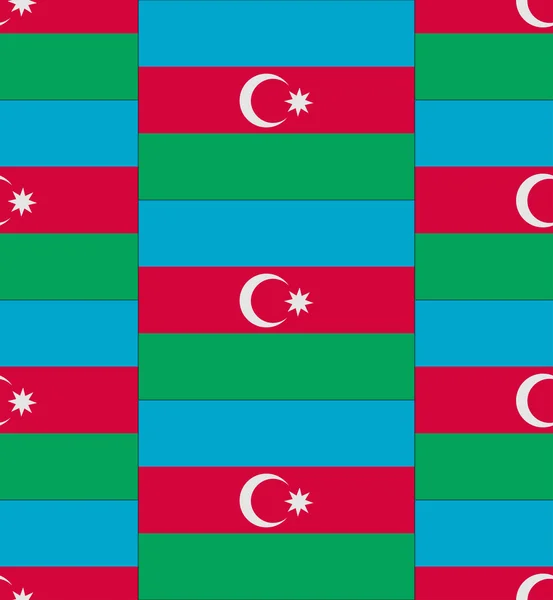 Azerbeidzjan vlag patroon vector — Stockvector