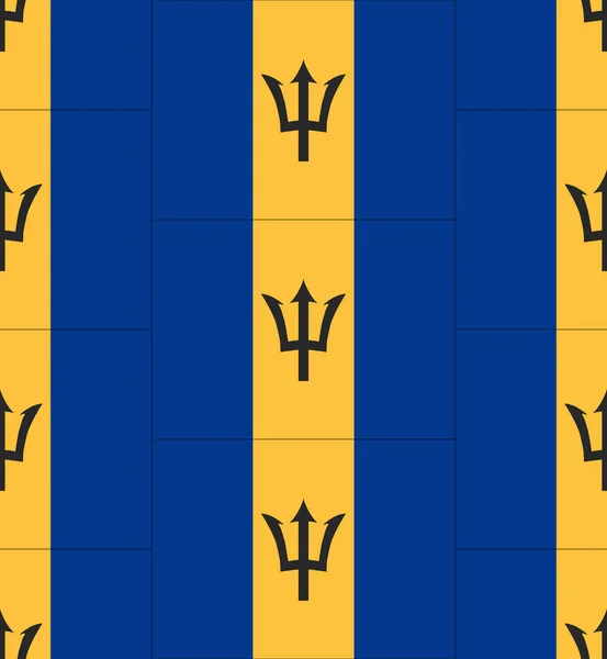 Barbados Flagge Textur Vektor — Stockvektor