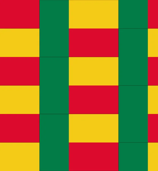 Benin zászló textúra vektor — Stock Vector