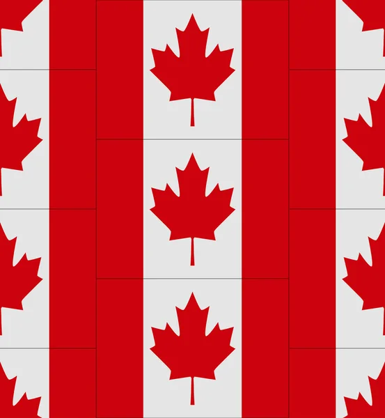 Canada flag texture vector — Stock Vector