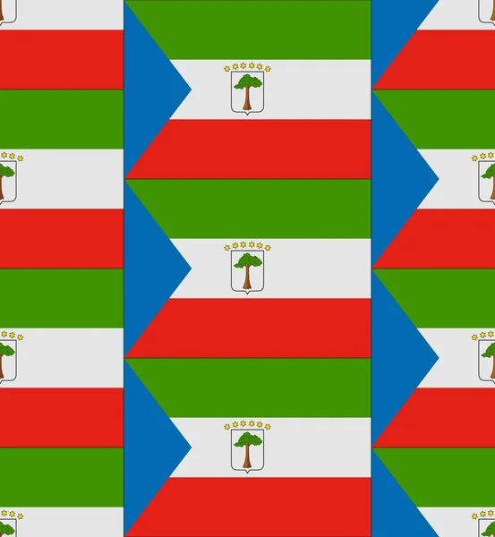 Equatoriaal-Guinea vlag patroon vector — Stockvector