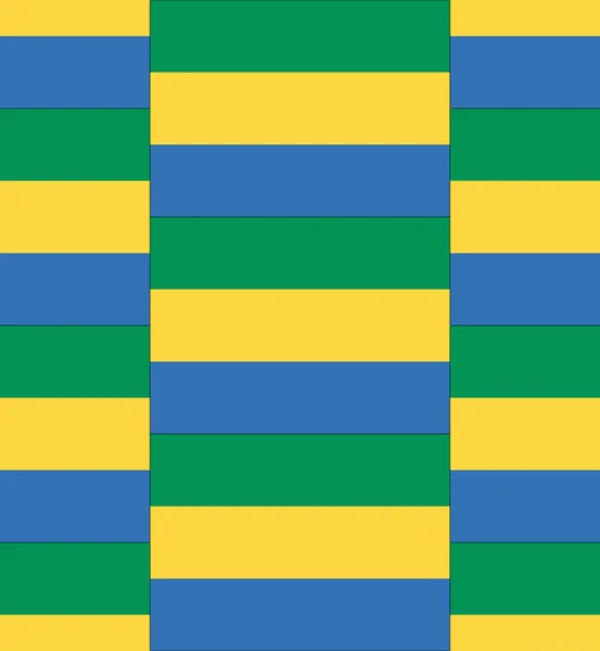 Gabon Flagge Textur Vektor — Stockvektor