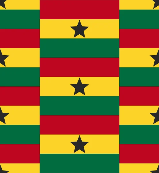 Ghana bandiera tessitura vettoriale — Vettoriale Stock
