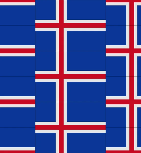 Islandia vector textura bandera — Vector de stock