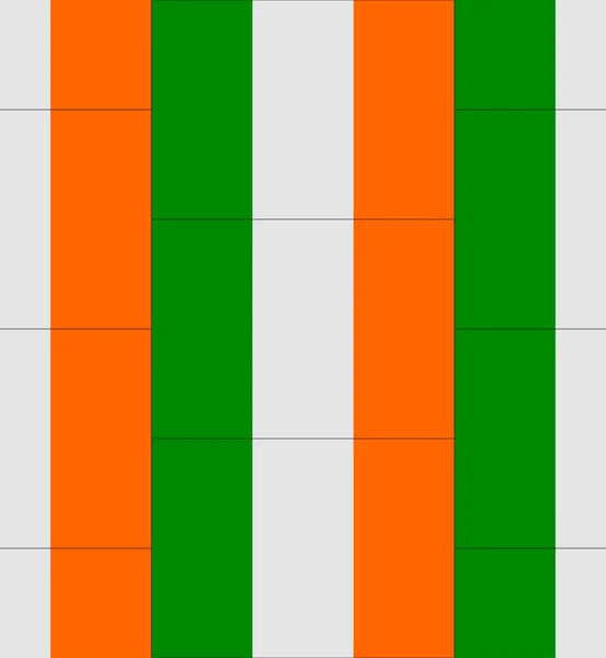 Irlanda bandeira textura vetor —  Vetores de Stock