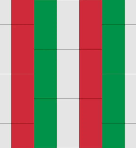 Italien Flagge Textur Vektor — Stockvektor