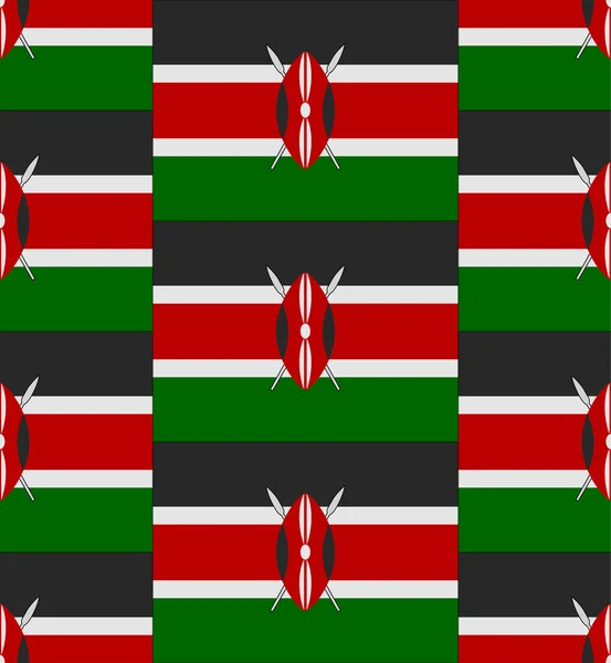 Kenya flag texture vektor — Stockvektor