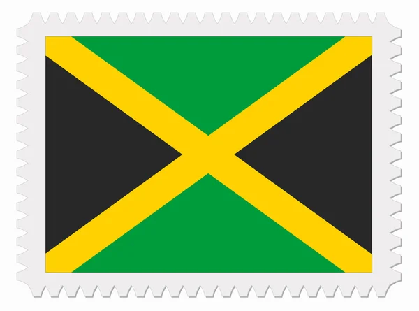 Jamaica flag stamp — Stock Vector