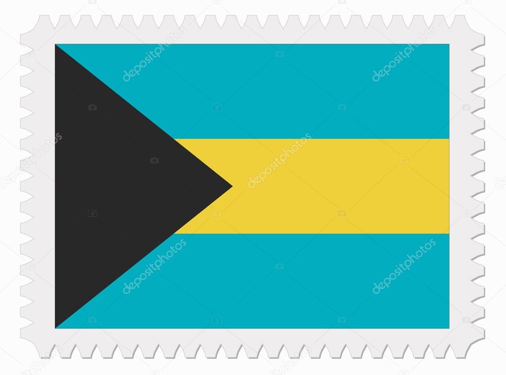 Bahamas flag stamp