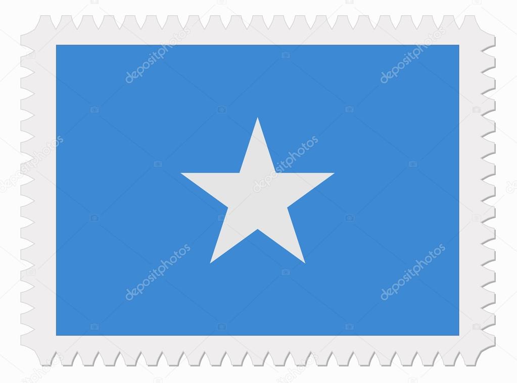 Somalia flag stamp