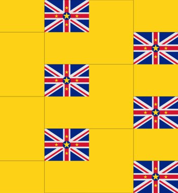 Niue bayrak doku vektör