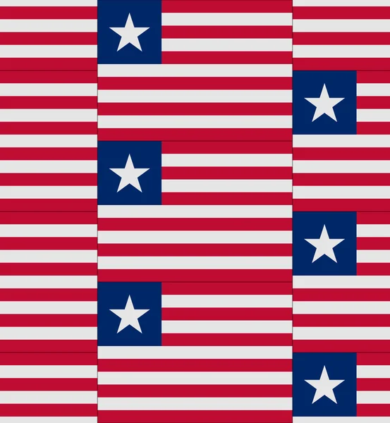 Liberia Flagge Textur Vektor — Stockvektor