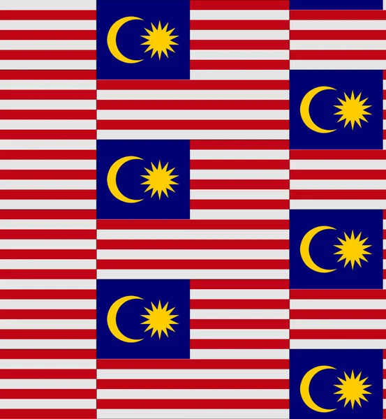 Текстурный вектор флага Малазии — стоковый вектор
