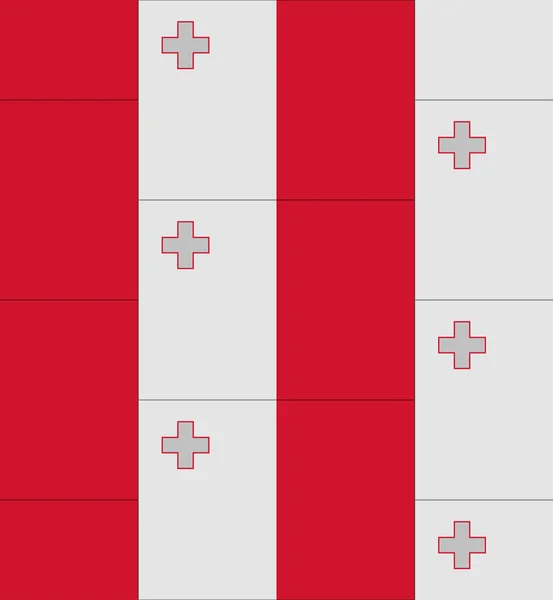 Σημαία της Μάλτας υφή διάνυσμα — Διανυσματικό Αρχείο