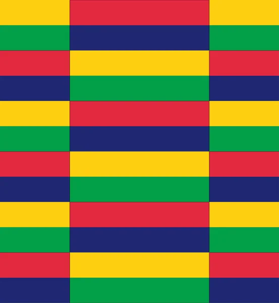 Mauricio bandera textura vector — Vector de stock