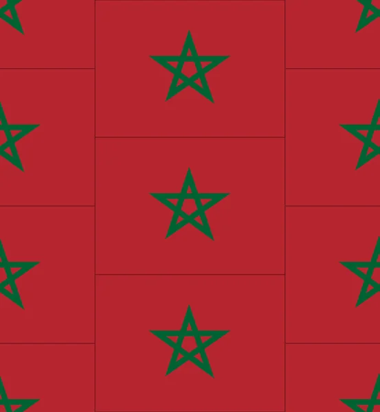 Marokko Flagge Textur Vektor — Stockvektor