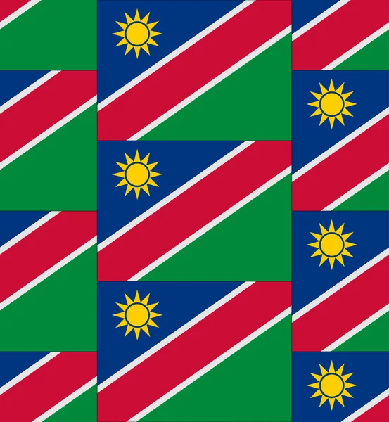 Namibië vlag patroon vector — Stockvector