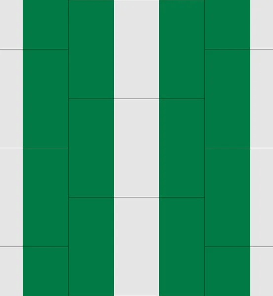 Nigeria vlag patroon vector — Stockvector