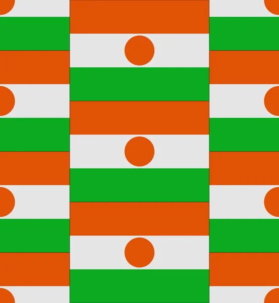 Niger vlag patroon vector — Stockvector